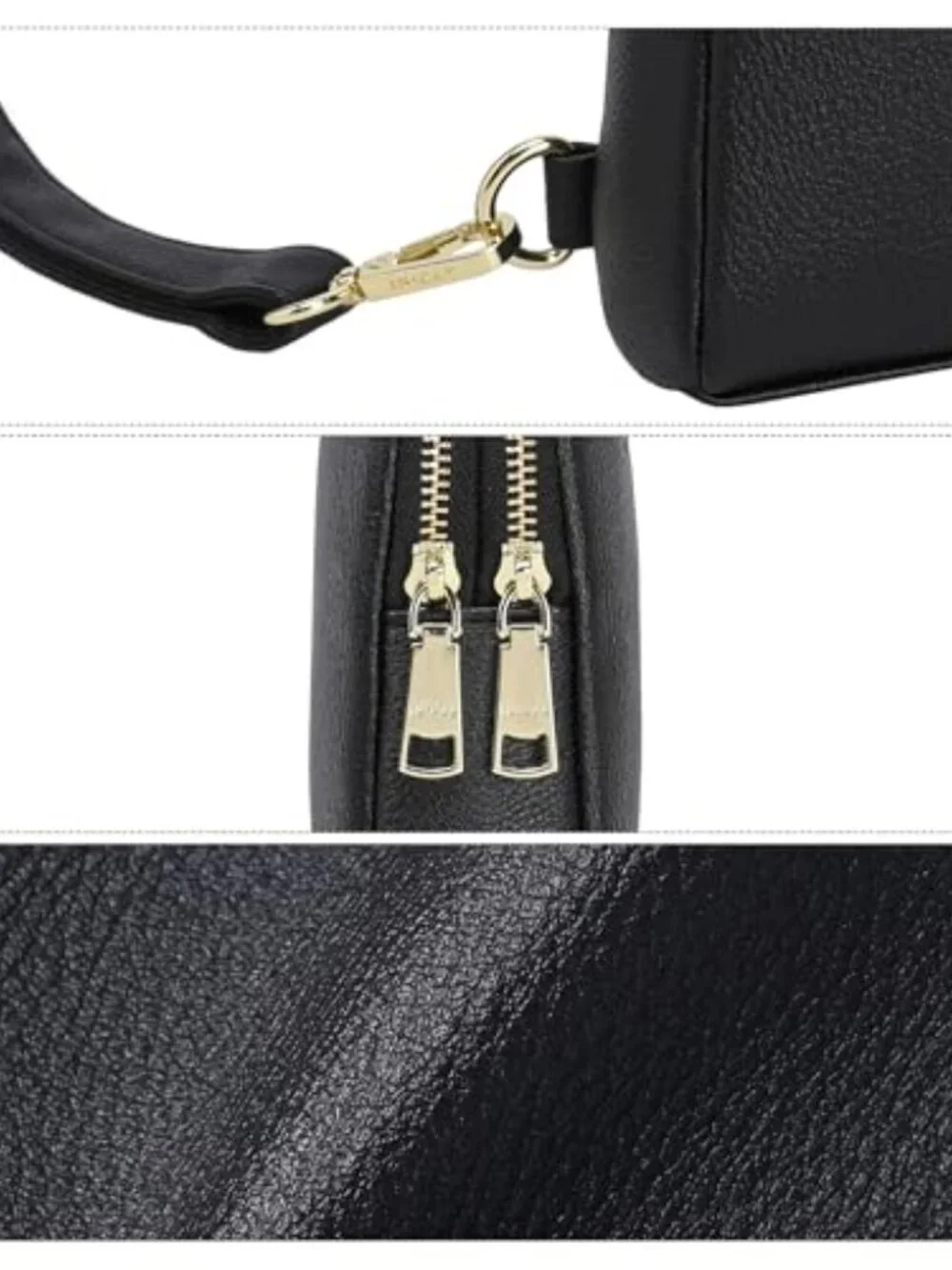 Lightweight Small Crossbody Sling Bag with Multiple Pockets Vegan Leather